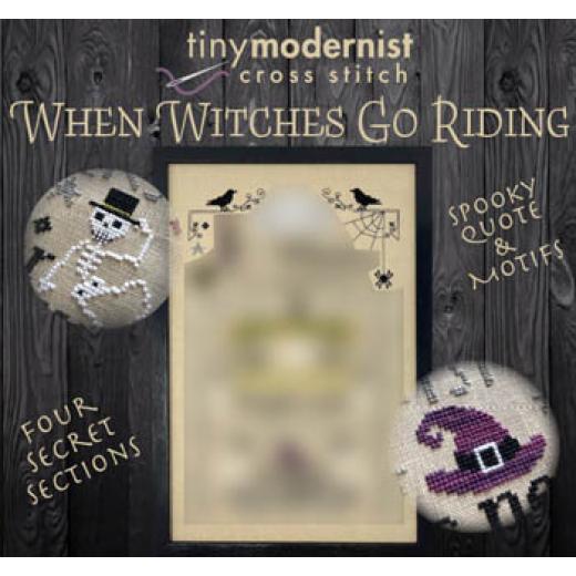 Tiny Modernist - When Witches Go Riding 1 (Stickvorlage)