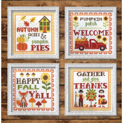 Tiny Modernist - Vintage Autumn Signs (Stickvorlage)