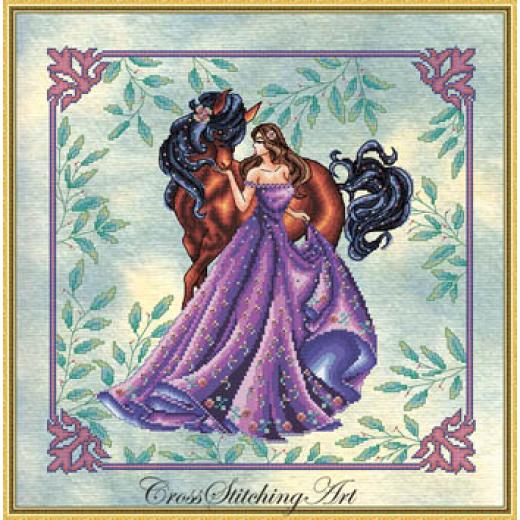 Cross Stitching Art - Genevieve