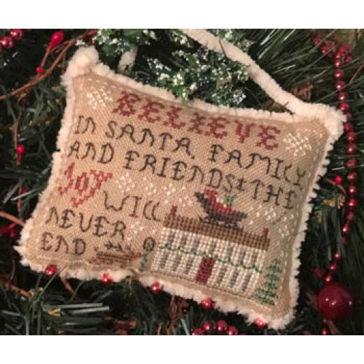 Homespun Elegance - Believe In Santa 2021 Sampler Ornament