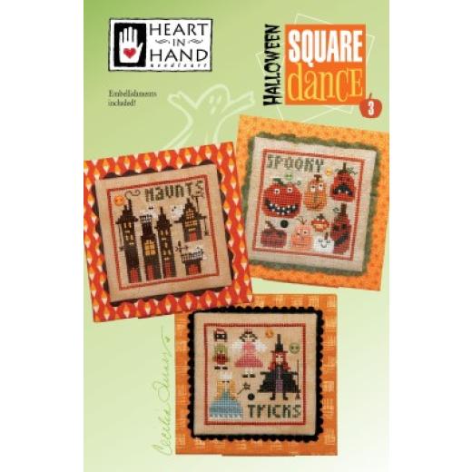 Heart In Hand Needleart - Halloween Square Dance 3 (w/emb)