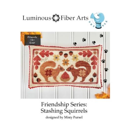 Luminous Fiber Arts - Friendship Series - Stashing Squirrels