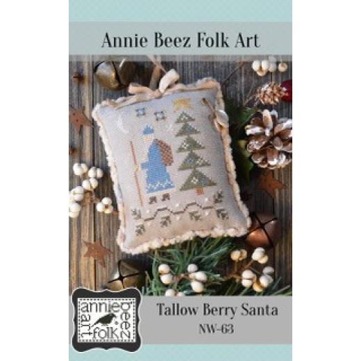 Annie Beez Folk Art - Tallow Berry Santa
