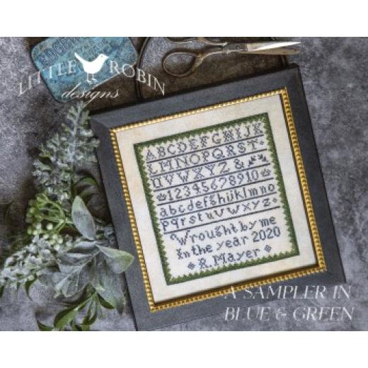 Little Robin Designs - Sampler In Blue & Green