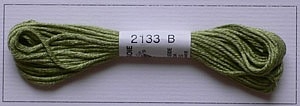 Soie dAlger Seidenstickgarn - Farbe 2133 gelbgrün