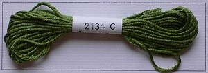 Soie dAlger Seidenstickgarn - Farbe 2134 gelbgrün