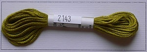 Soie dAlger Seidenstickgarn - Farbe 2143 warmes gelbgrün
