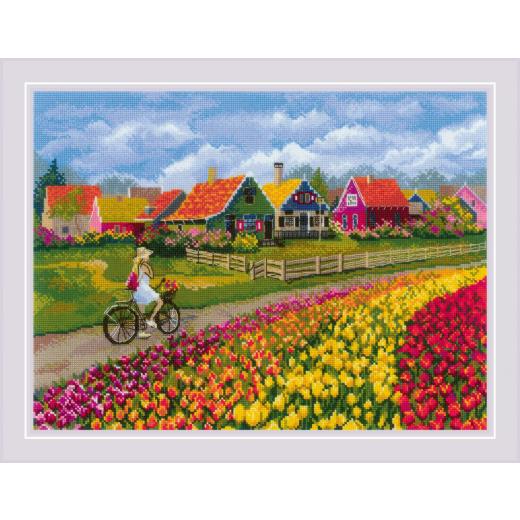 Riolis - Stickbild Tulip Field