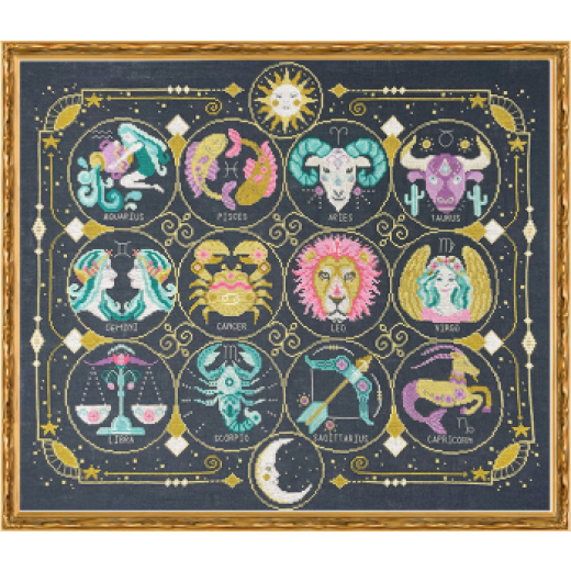 Tiny Modernist - Zodiac Signs 13 (Stickvorlage)