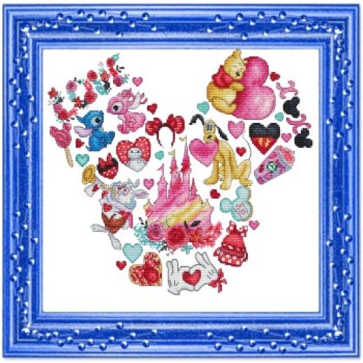 Happy Valentines Day - Les Petites Croix De Lucie (Stickvorlage)