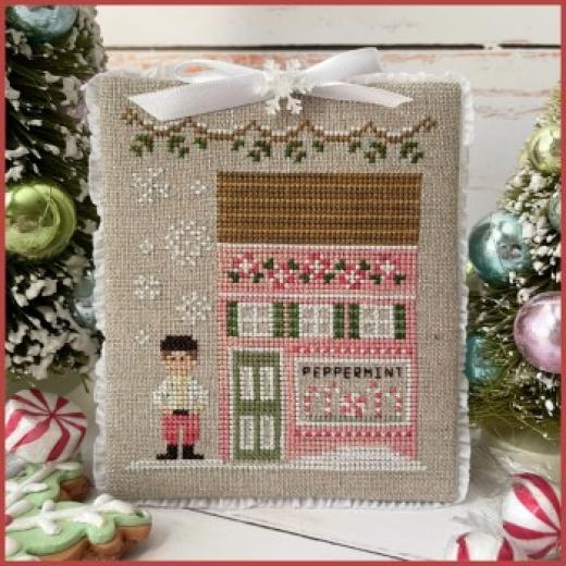 Country Cottage Needleworks - Nutcracker Village 4 Russian Peppermint Shop