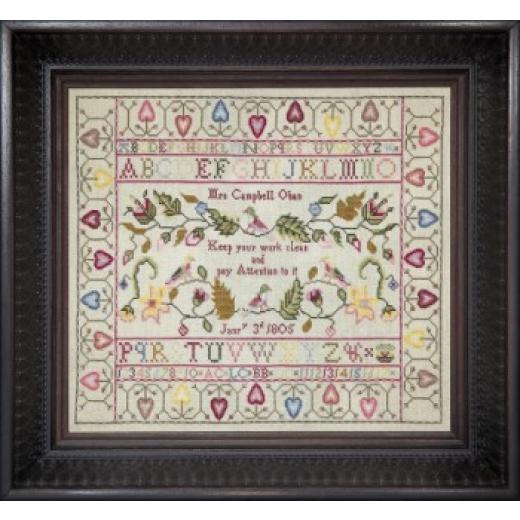 Hands Across The Sea Samplers - Mrs Campbell 1805