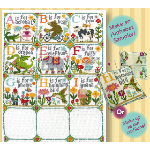 Tiny Modernist - Happy Alphabet 3 GHI (Stickvorlage)