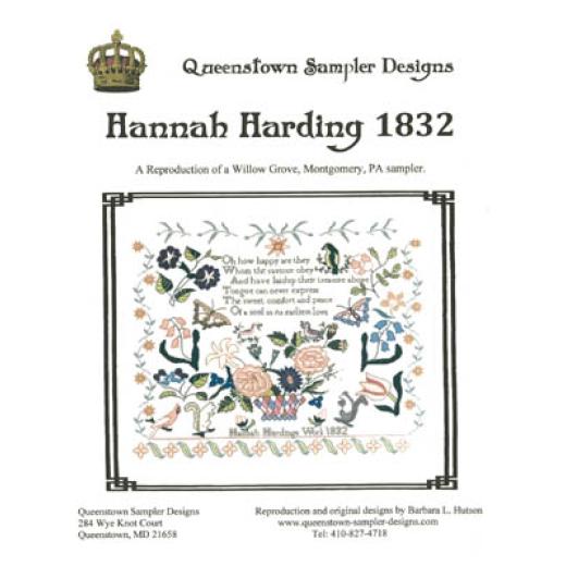 Queenstown Sampler Designs - Hannah Harding 1832