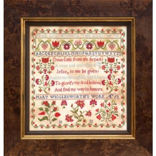 Hands Across The Sea Samplers - Mary Wigglesworth 1812