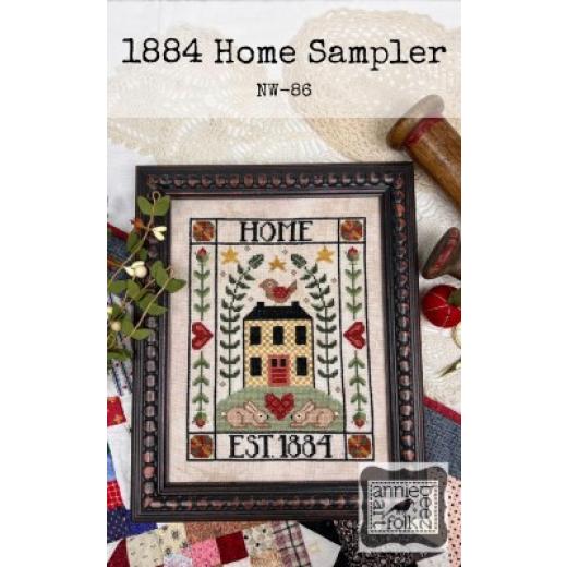 Annie Beez Folk Art - 1884 Home Sampler
