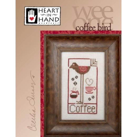 Heart In Hand Needleart - Wee One: Coffee Bird
