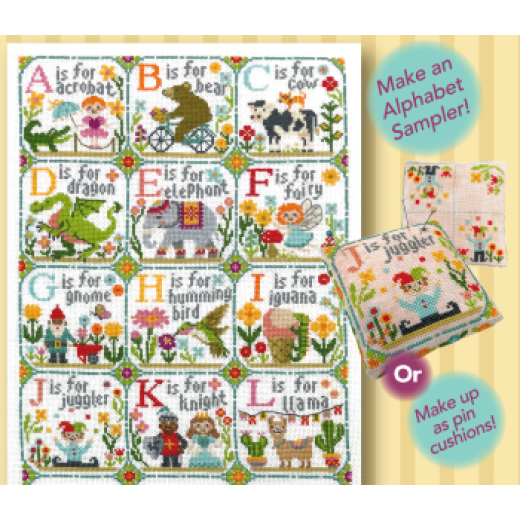 Tiny Modernist - Happy Alphabet 4 JKL (Stickvorlage)