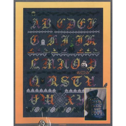 Cotton Pixels - Halloween Alphabet Sampler (w/charm)