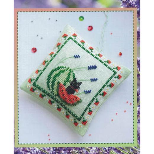 Cotton Pixels - Watermelon Cat