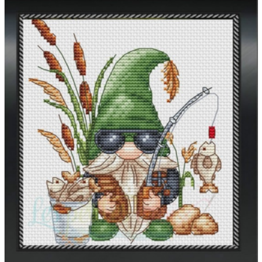 Fisherman Gnome - Les Petites Croix De Lucie (Stickvorlage)