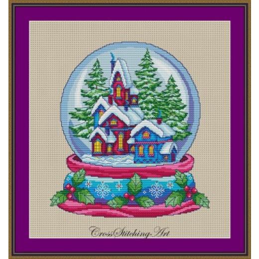 Cross Stitching Art - Cozy Village