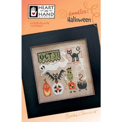 Heart In Hand Needleart - Doodles - Halloween (w/emb)