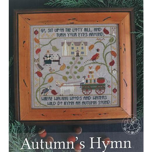 Stickvorlage The Blue Flower - Autumns Hymn