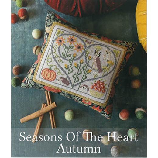 Stickvorlage The Blue Flower - Seasons Of The Heart - Autumn
