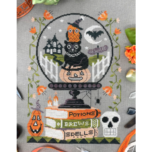 Tiny Modernist - Halloween Crystal Ball 3 (Stickvorlage)