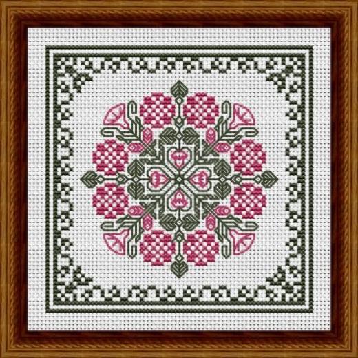 September Hearts Square - Happiness Is Heartmade (Stickvorlage)