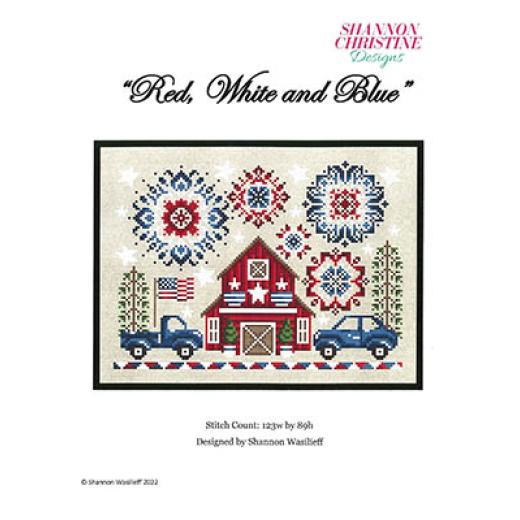 Stickvorlage Shannon Christine Designs - Red, White And Blue