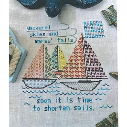Stickvorlage Salty Stitcher Designs - Quaker Sailboats