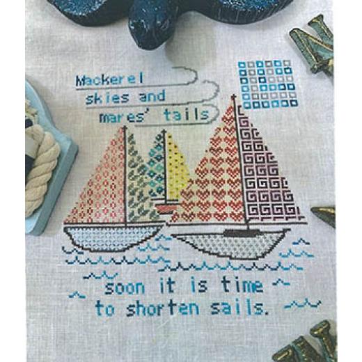 Stickvorlage Salty Stitcher Designs - Quaker Sailboats