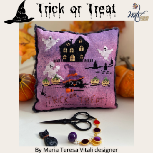 Stickvorlage MTV Designs - Trick Or Treat Pillow