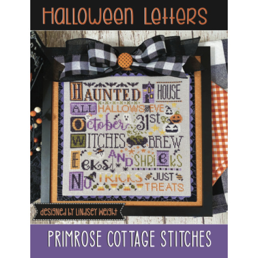 Stickvorlage Primrose Cottage Stitches - Halloween Letters