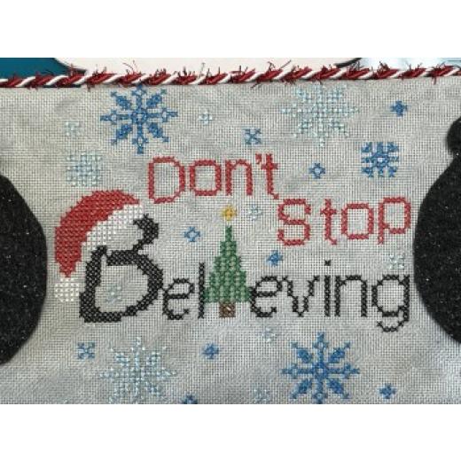 Stickvorlage Barefoot Needleart - Dont Stop Believing