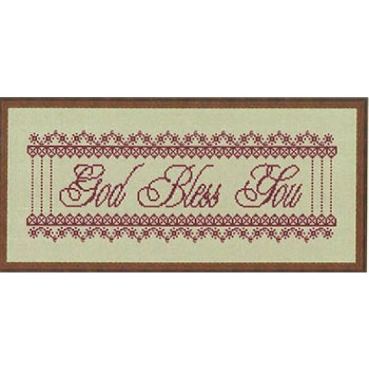 Stickvorlage Mingiu Stitch - God Bless You