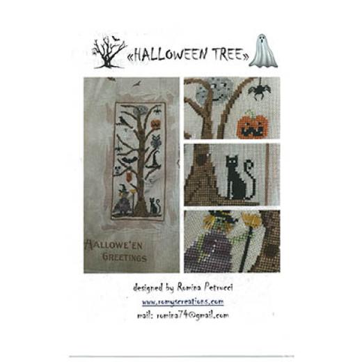 Stickvorlage Romys Creations - Halloween Tree