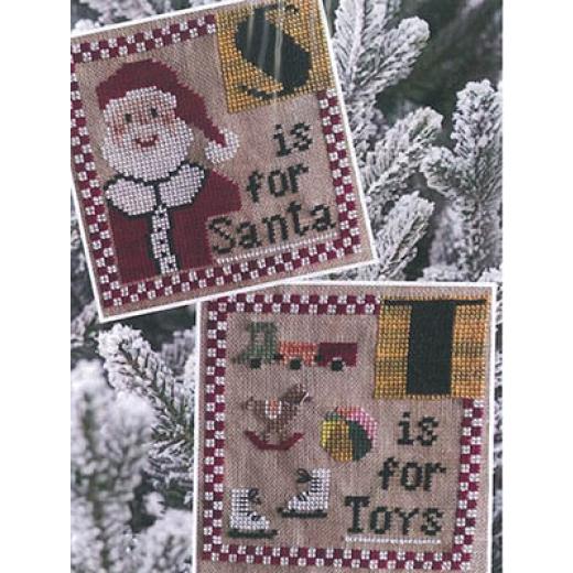 Stickvorlage Romys Creations - Christmas Alphabet - S & T