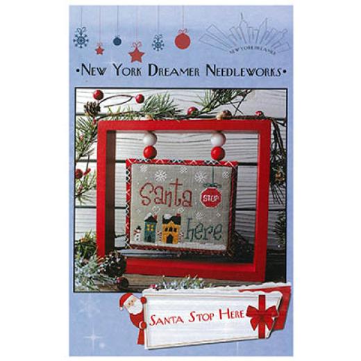 Stickvorlage New York Dreamer - Santa Stop Here
