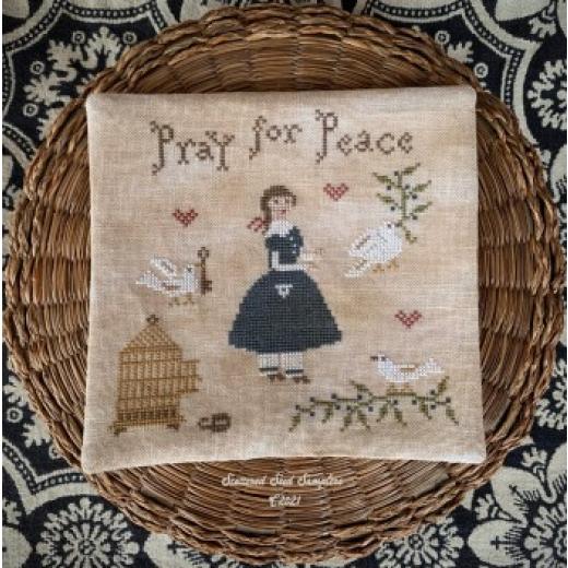 Stickvorlage Scattered Seeds Samplers - Pray For Peace
