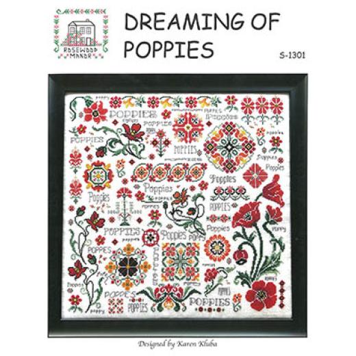 Stickvorlage Rosewood Manor Designs - Dreaming Of Poppies 