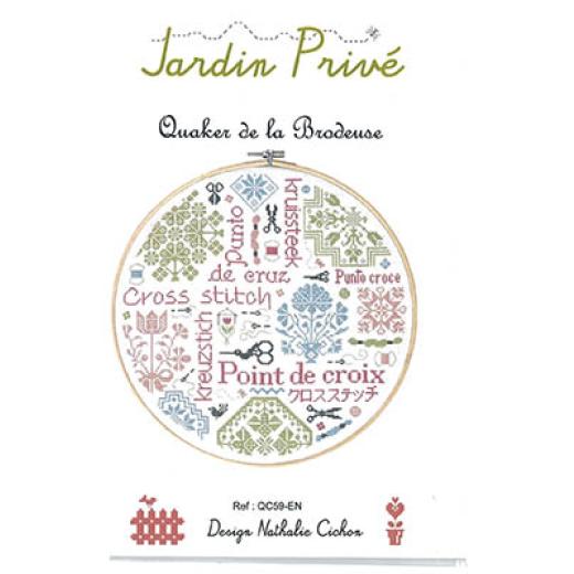 Stickvorlage Jardin Privé - Quaker De La Brodeuse