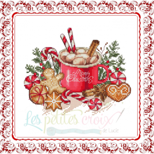 Stickvorlage Les Petites Croix De Lucie - Hot Chocolate