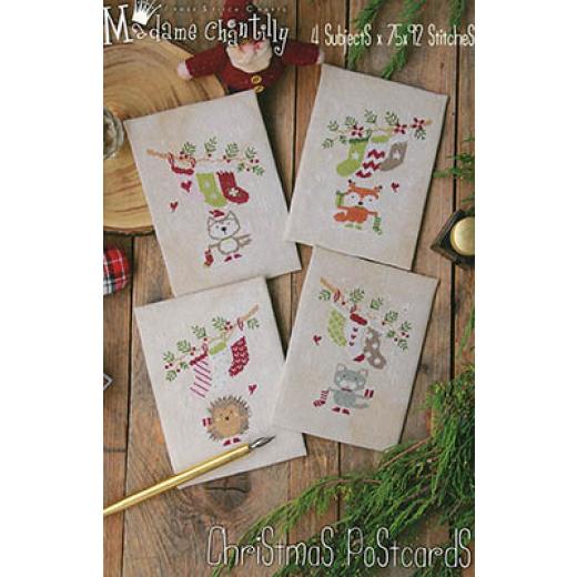 Christmas Postcards - Madame Chantilly (Stickvorlage)
