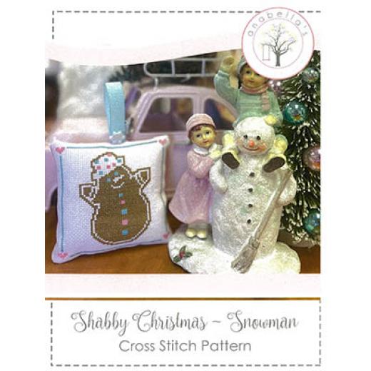 Stickvorlage Anabellas - Shabby Christmas - Snowman