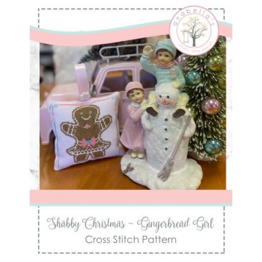Shabby Christmas Gingerbread Girl - Anabellas (Stickvorlage)
