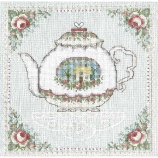 Stickvorlage Imaginating - Grandmothers Teapot