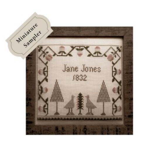 Stickvorlage The Wishing Thorn - Jane Jones 1832 Miniature Sampler